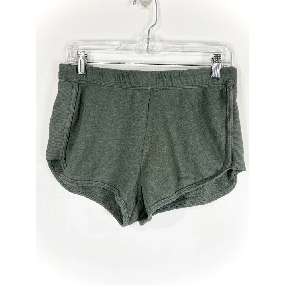 Victoria Sport Y2K Dolphin Mini Micro Shorts Size S Green Drawstring‎ Booty Camp